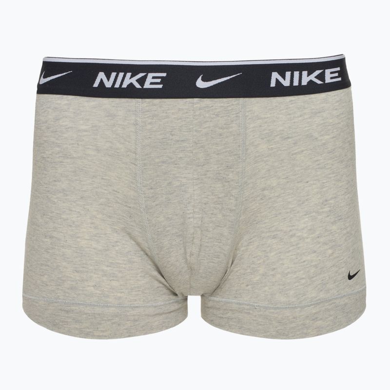 Чоловічі труси-боксери Nike Everyday Cotton Stretch Trunk 3 пари білий/сірий верес/чорний 3