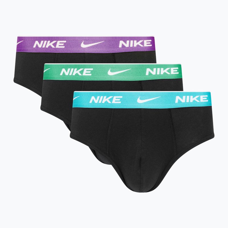 Труси-сліпи чоловічі Nike Everyday Cotton Stretch Brief 3 пари multicolor