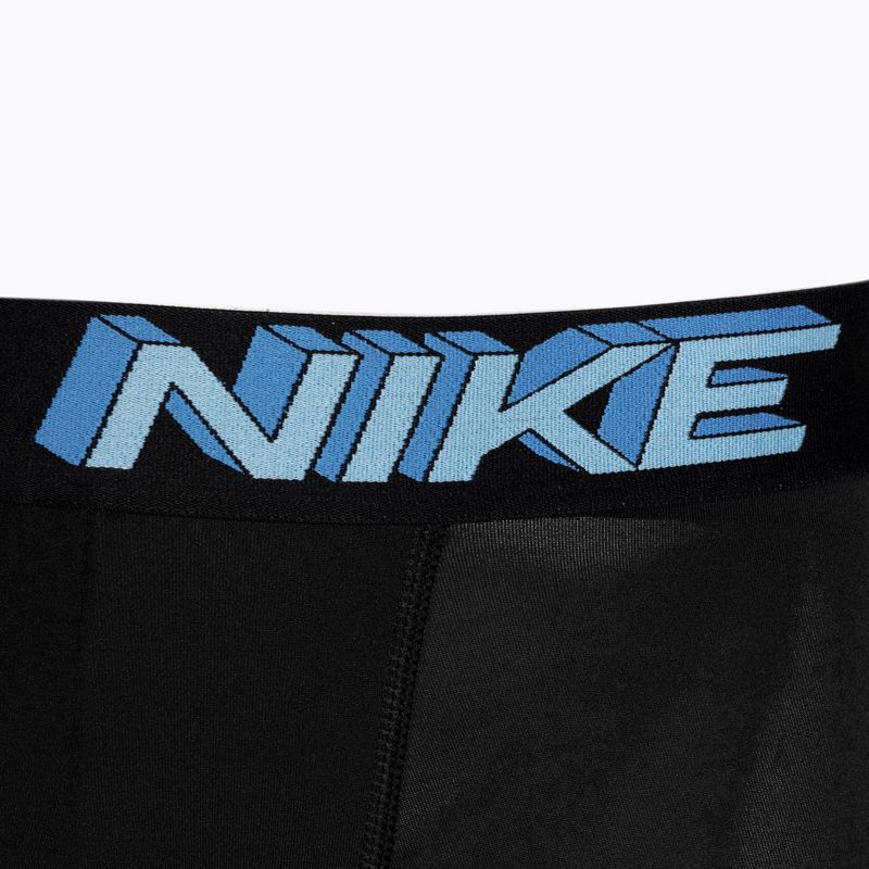 Чоловічі боксерські труси Nike Dri-Fit Essential Micro Trunk 3 пари стадіон зелений/рожевий підйом/чорний 3d 5