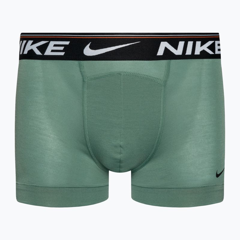 Чоловічі боксерські труси Nike Dri-FIT Ultra Comfort Trunk 3 пари бірюзовий/чорний/помаранчевий 2