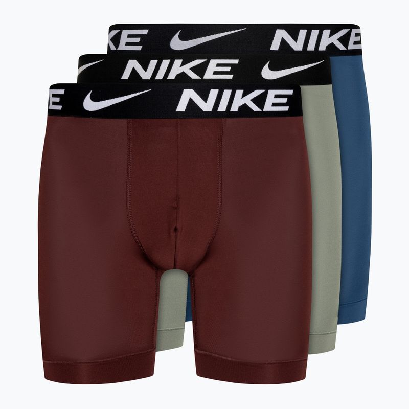 Чоловічі труси-боксери Nike Dri-Fit Essential Micro Boxer Brief 3 пари сірий/синій/темно-червоний