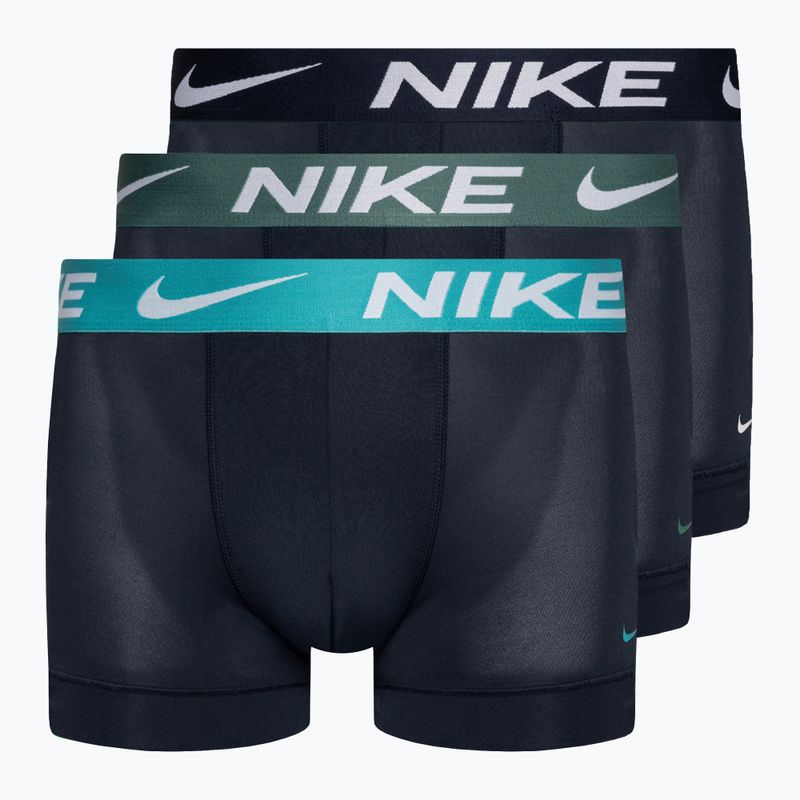 Чоловічі труси-боксери Nike Dri-Fit Essential Micro Trunk 3 пари сині/темно-сині/зелені