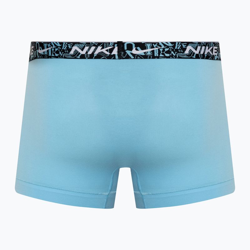 Чоловічі труси-боксери Nike Everyday Cotton Stretch Trunk 3 пари червоні/синій акваріум/зелений стадіон 5