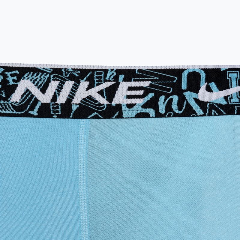 Чоловічі труси-боксери Nike Everyday Cotton Stretch Trunk 3 пари червоні/синій акваріум/зелений стадіон 7