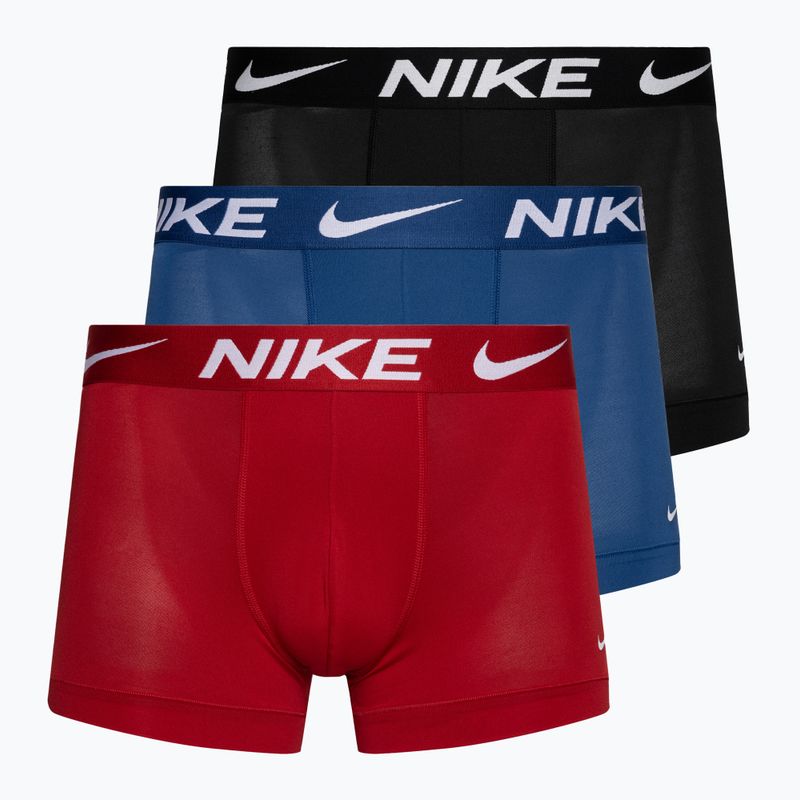 Чоловічі труси-боксери Nike Dri-Fit Essential Micro Trunk 3 пари чорні/червоні/сині