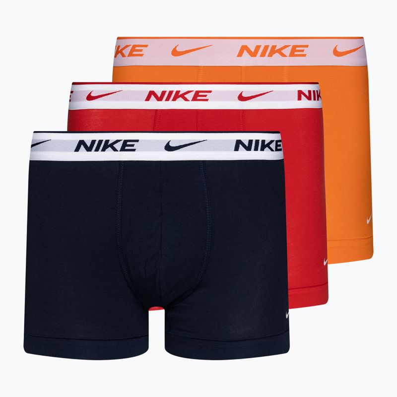 Чоловічі труси-боксери Nike Everyday Cotton Stretch Trunk 3 пари сині/помаранчеві/червоні