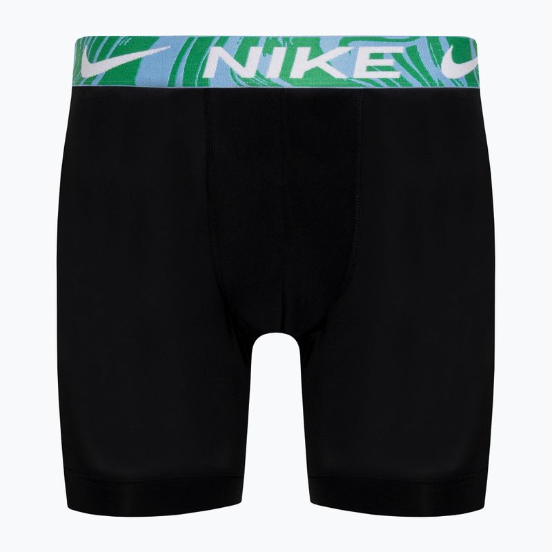 Чоловічі труси-боксери Nike Dri-Fit Essential Micro Boxer Brief 3 пари чорні / акваріум блю / лазерна фуксія / сірі 2