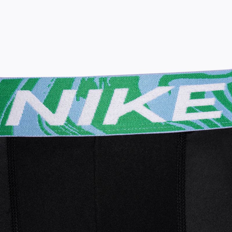 Чоловічі труси-боксери Nike Dri-Fit Essential Micro Boxer Brief 3 пари чорні / акваріум блю / лазерна фуксія / сірі 5