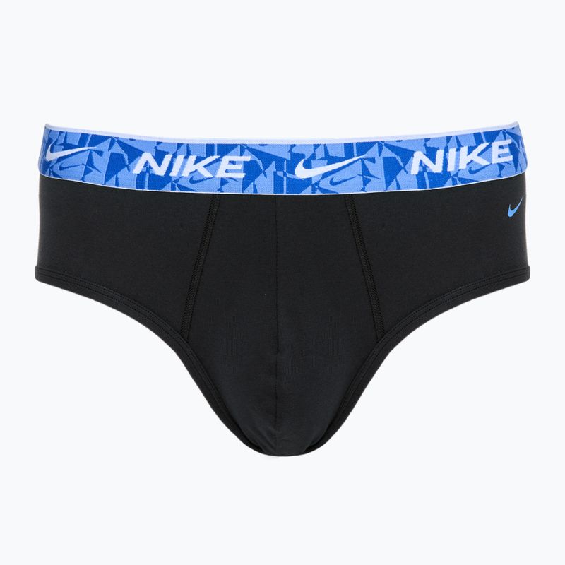 Труси чоловічі Nike Everyday Cotton Stretch Brief 3 пари black/green/black 4