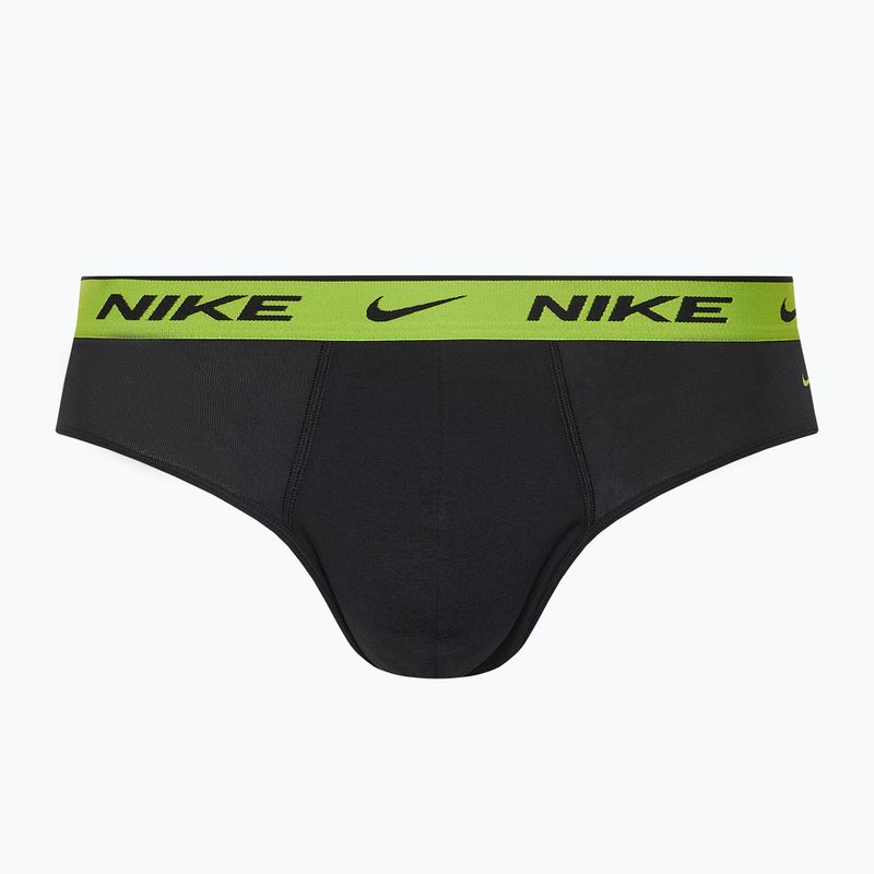 Труси чоловічі Nike Everyday Cotton Stretch Brief 3 пари cyber black/heather grey/dark pony 6