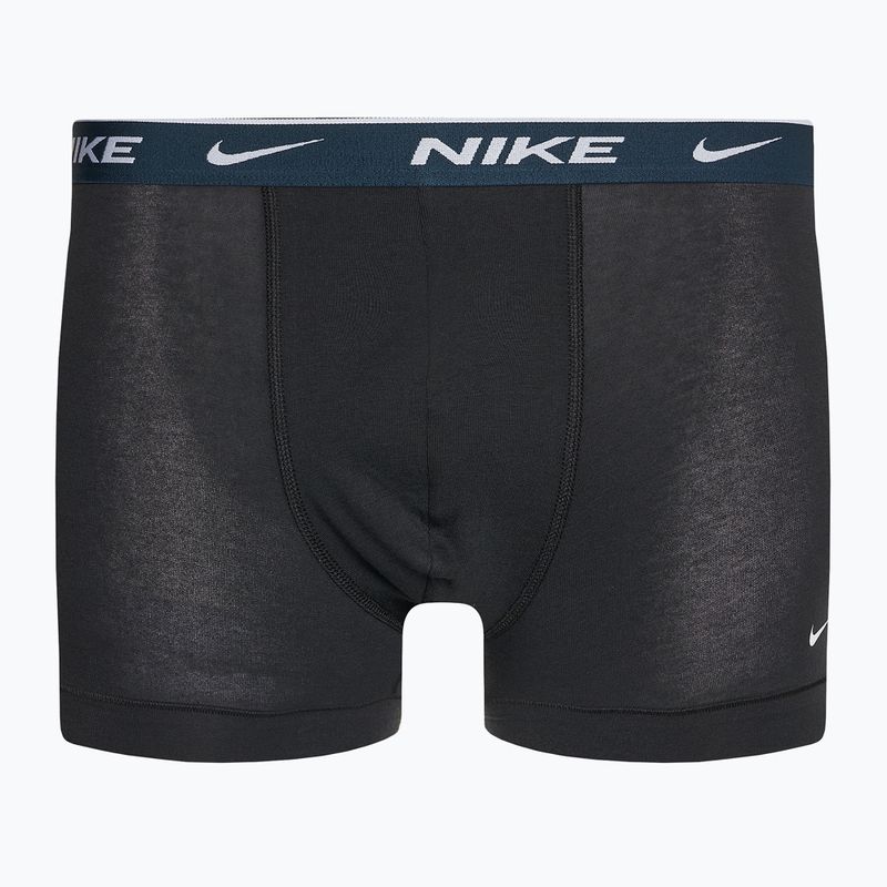 Чоловічі труси-боксери Nike Everyday Cotton Stretch Trunk 3 пари чорні/армійський темно-синій/чорні 5