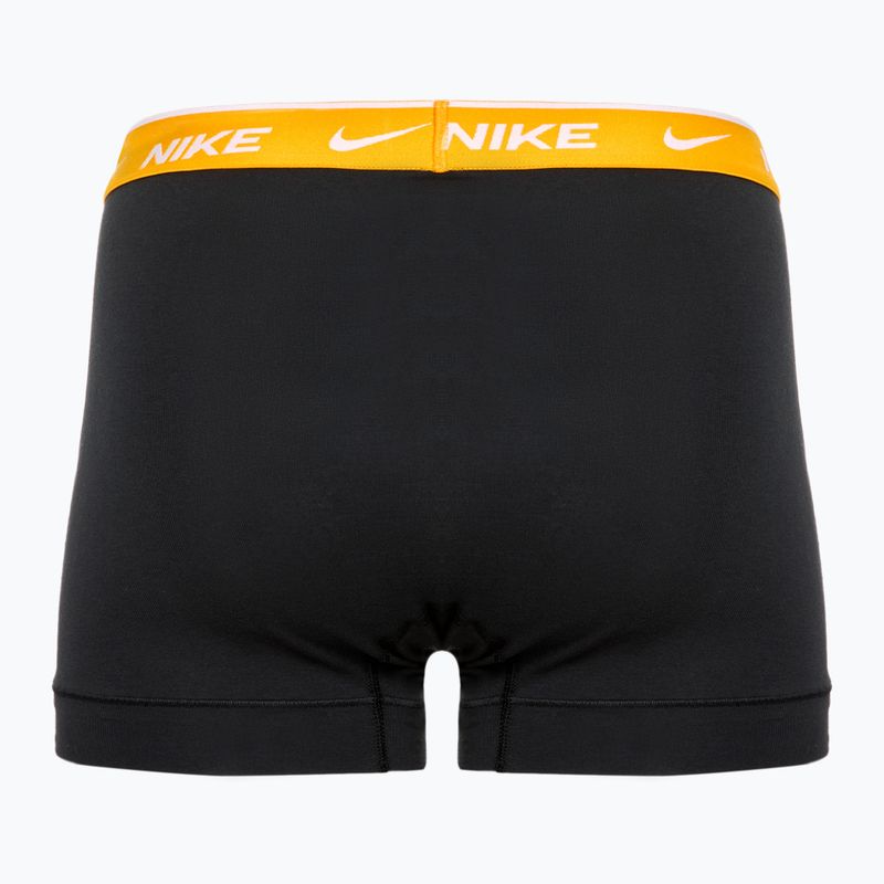 Чоловічі труси-боксери Nike Everyday Cotton Stretch Trunk 3 пари чорний/золотий/гіпермалиновий 5