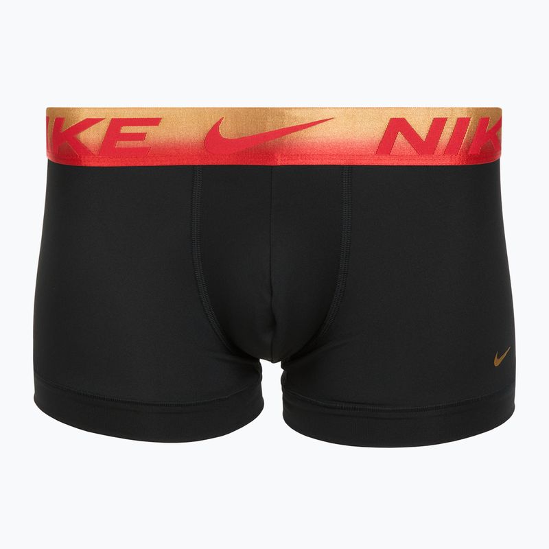 Труси чоловічі Nike Dri-Fit Essential Micro Trunk 3 пари blk/uni red/blk/uni red metallic gradient wb 2