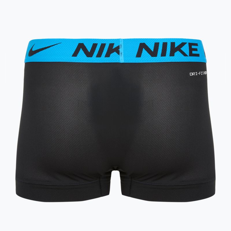 Труси чоловічі Nike Dri-FIT Cotton Trunk 3 пари black mint foam/blue hero/bright ceramic wb 2