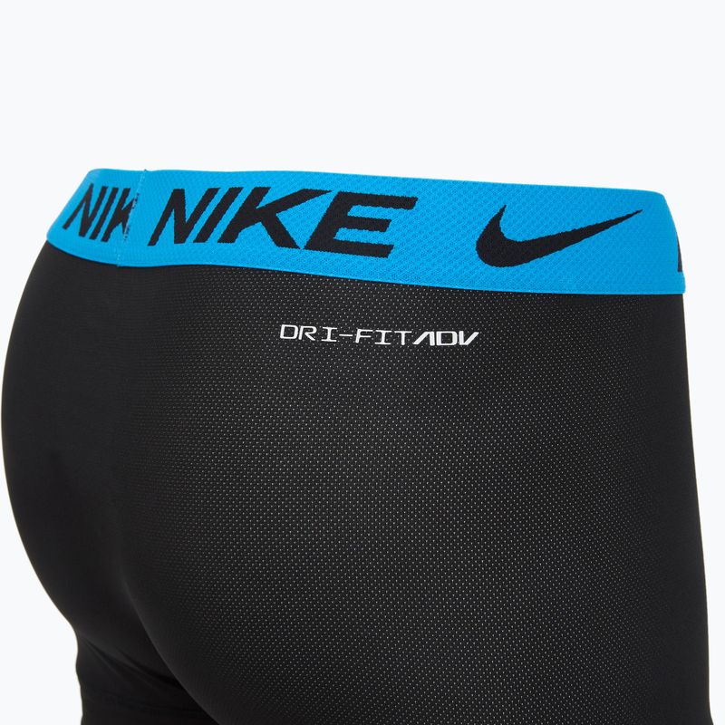Труси чоловічі Nike Dri-FIT Cotton Trunk 3 пари black mint foam/blue hero/bright ceramic wb 4