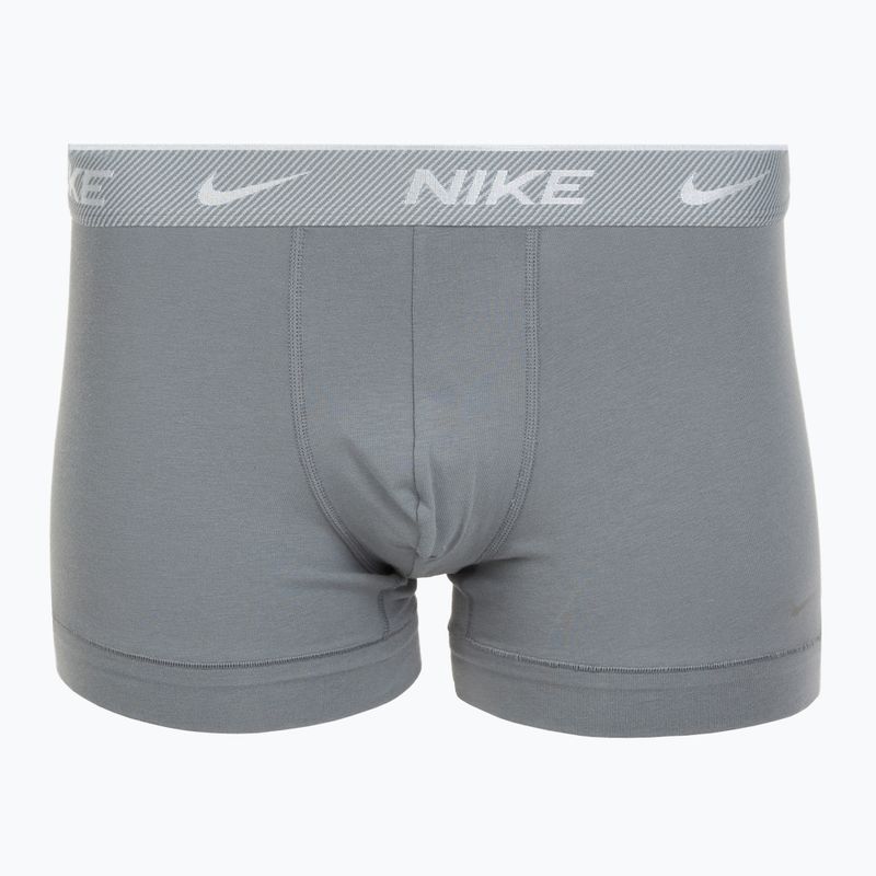 Труси чоловічі Nike Everyday Cotton Stretch Trunk 3 пари black/iron gry/cool grey high shine textured wb 2