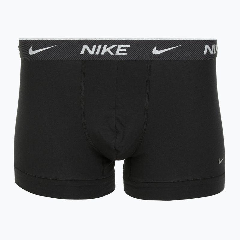 Труси чоловічі Nike Everyday Cotton Stretch Trunk 3 пари black/iron gry/cool grey high shine textured wb 4