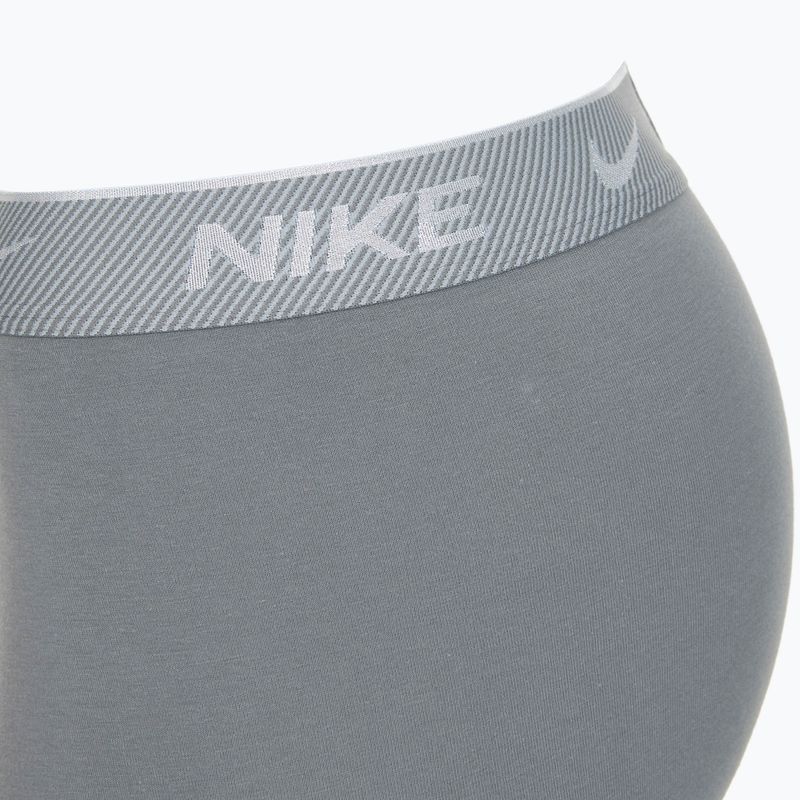 Труси чоловічі Nike Everyday Cotton Stretch Trunk 3 пари black/iron gry/cool grey high shine textured wb 6
