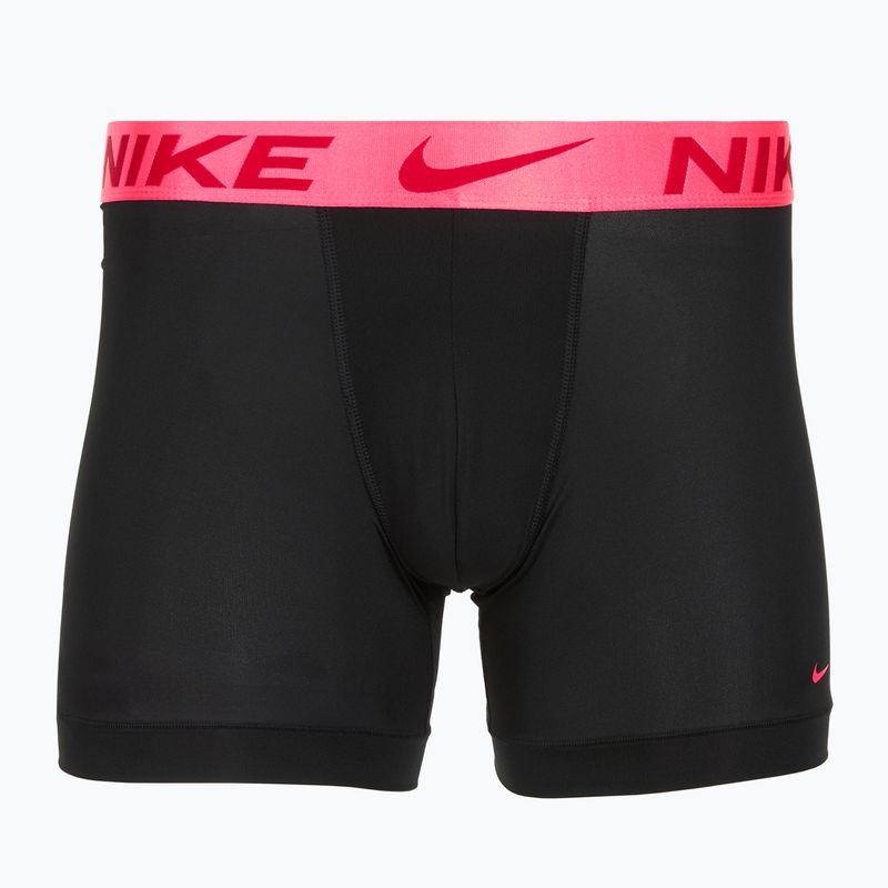 Труси чоловічі Nike Dri-Fit Essential Micro Boxer Brief 3 пари black hyper pink/uni red/black high shine wb 2