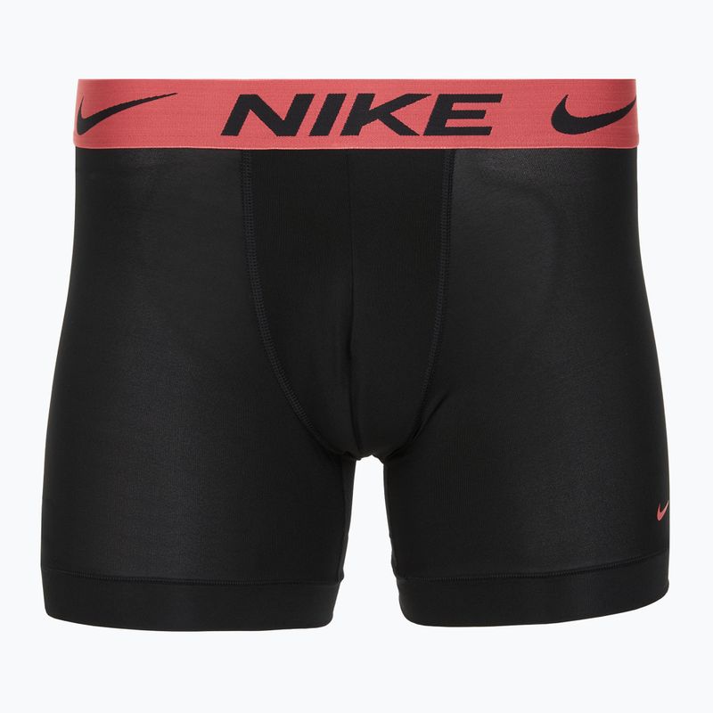 Труси чоловічі Nike Dri-Fit Essential Micro Boxer Brief 3 пари blk washed coral/olive aura/abrtract blue edge wb 4