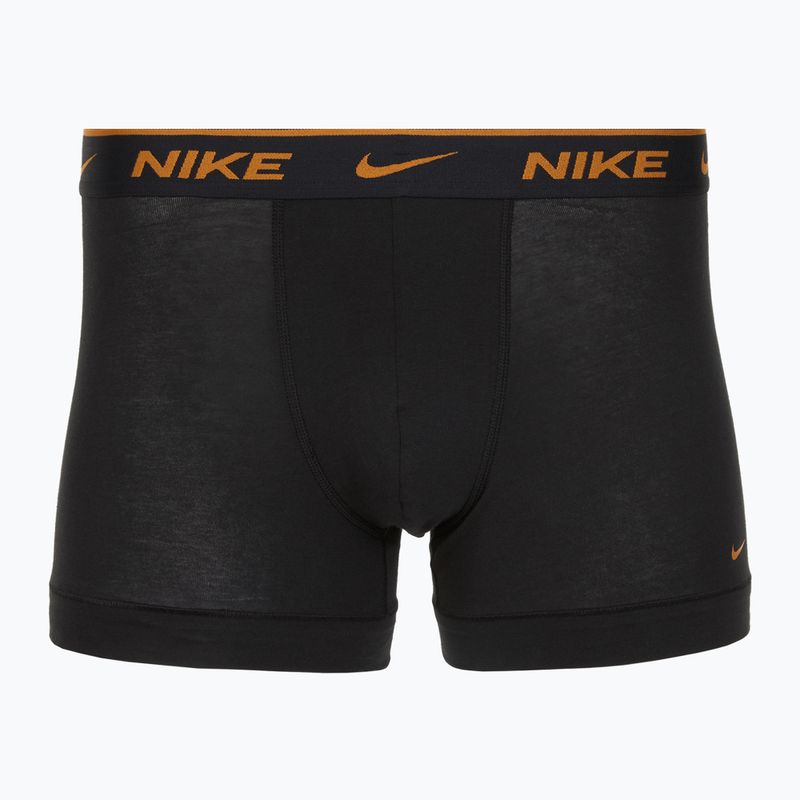 Труси чоловічі Nike Everyday Cotton Stretch Trunk 3 пари black lig crim/des och/deep night logo waistband 2