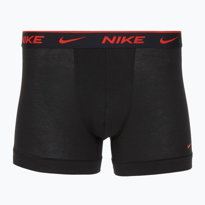 Труси чоловічі Nike Everyday Cotton Stretch Trunk 3 пари black lig crim/des och/deep night logo waistband 3