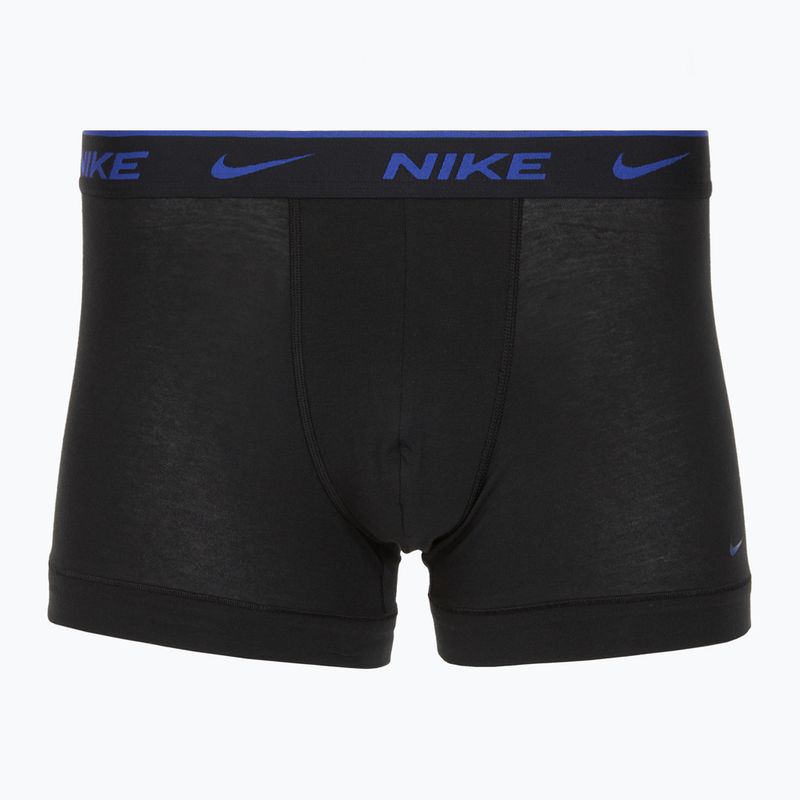 Труси чоловічі Nike Everyday Cotton Stretch Trunk 3 пари black lig crim/des och/deep night logo waistband 4