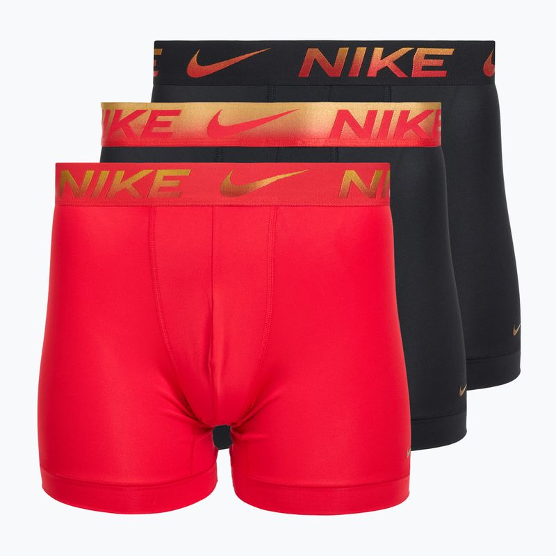 Труси чоловічі Nike Dri-Fit Essential Micro Boxer Brief 3 пари university red/black/black metallic grdient wb