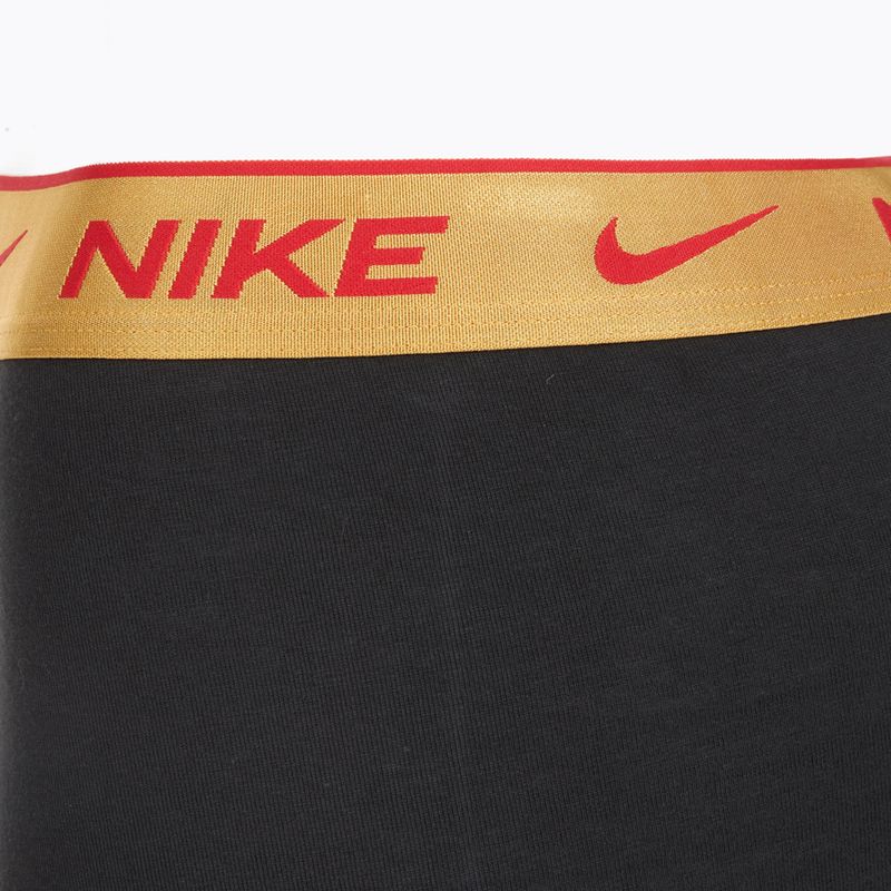 Труси чоловічі Nike Everyday Cotton Stretch Trunk 3 пари blk/university red/wheat gold/black high shine wb 6