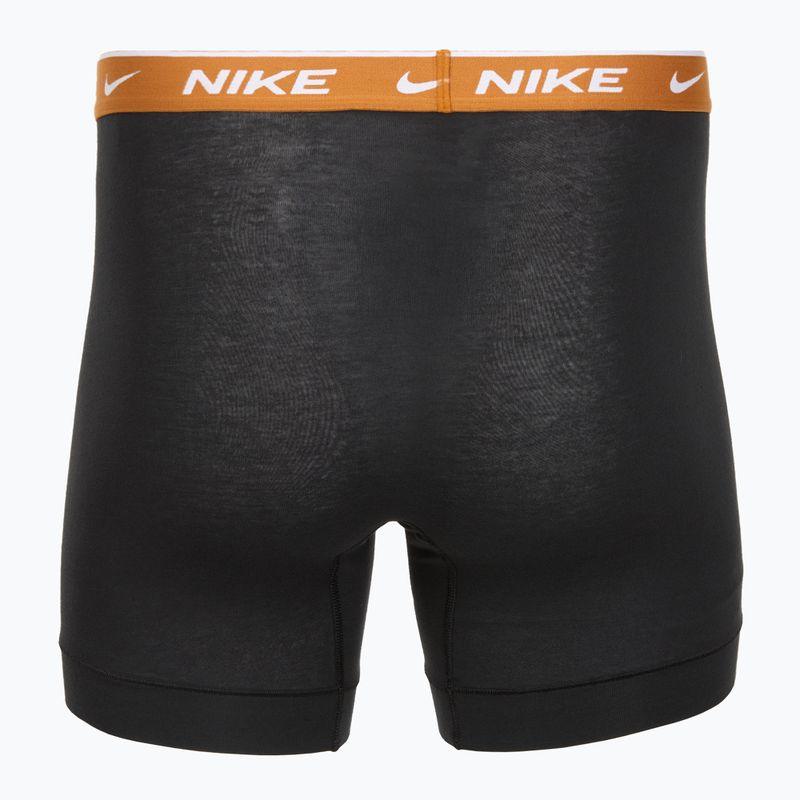 Труси чоловічі Nike Everyday Cotton Stretch 3 пари black light crimsn/desrt ochre/black waistband 5