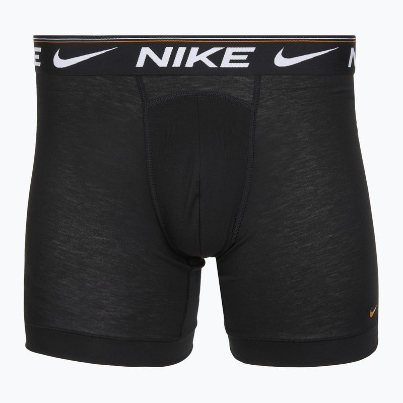 Труси чоловічі Nike Dri-FIT Ultra Comfort 3 пари black evrgreen aura/deep night/black waistband 4