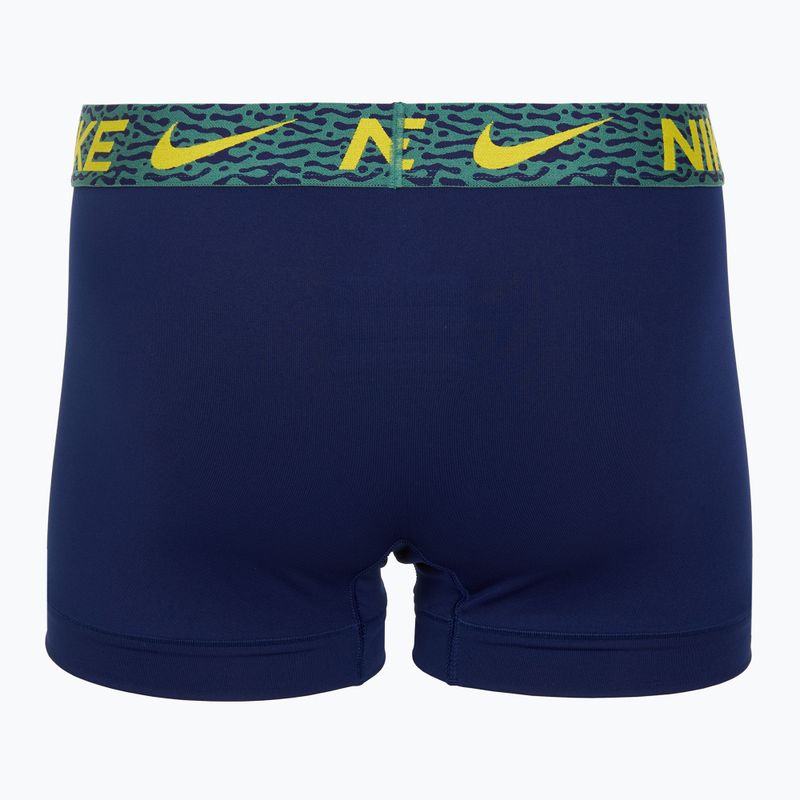 Труси чоловічі Nike Dri-Fit Essential Micro Trunk 3 пари blu void/lgh crim/brht citron/evergrn aura/abst wb 5
