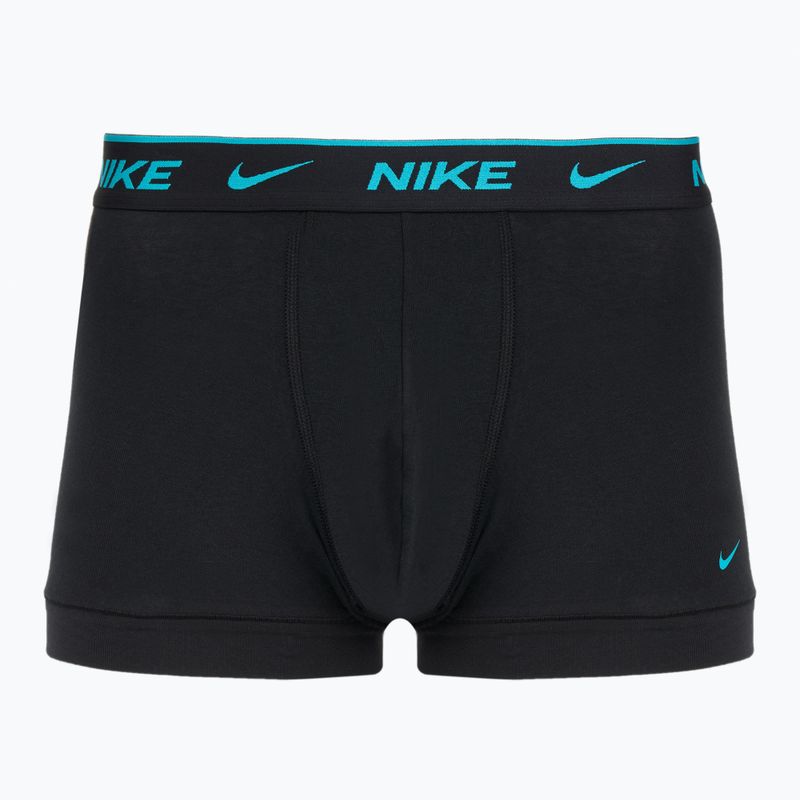 Труси чоловічі Nike Everyday Cotton Stretch Trunk 3 пари black light amry blue/dusty cactus/black waistband 5