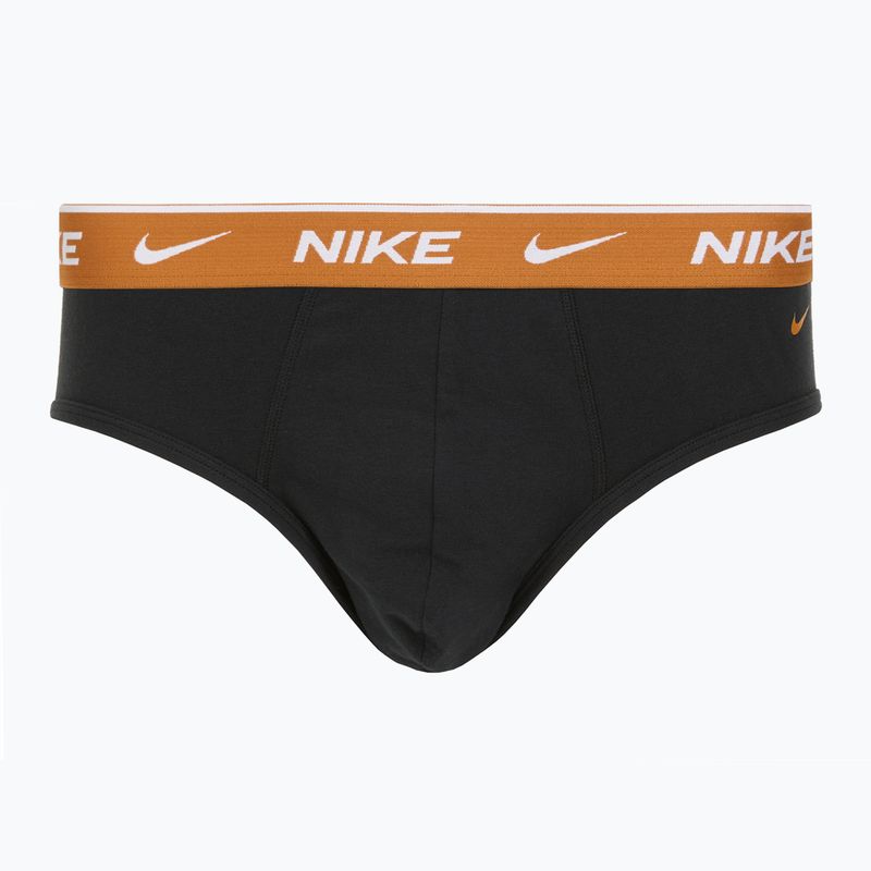 Труси чоловічі Nike Everyday Cotton Stretch Brief 3 пари black light crimson/desert ochre/black wb 3