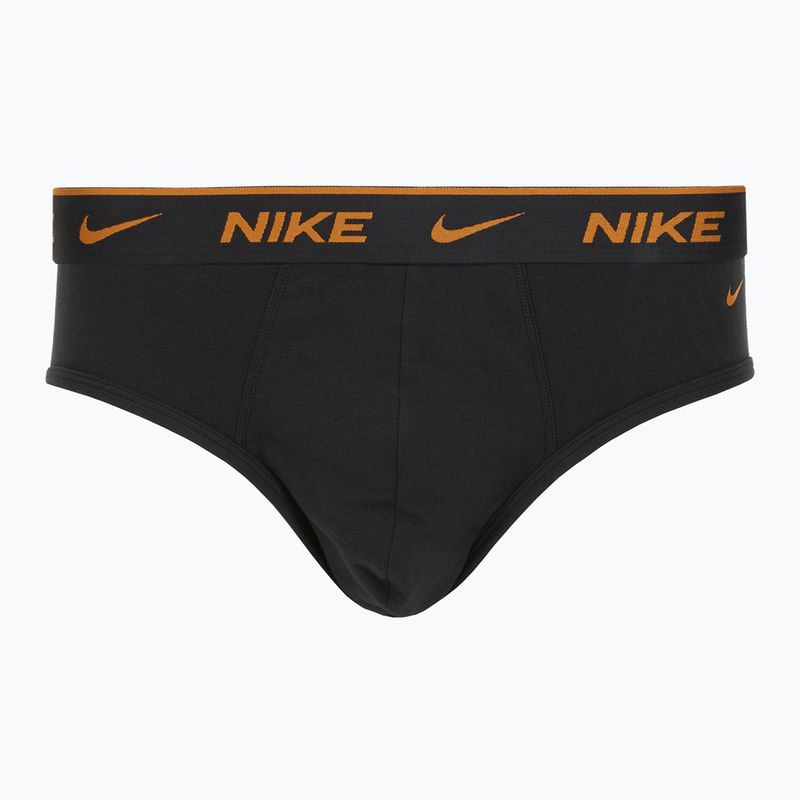 Труси чоловічі Nike Everyday Cotton Stretch Brief 3 пари black light crimson/desert ochre/black wb 4