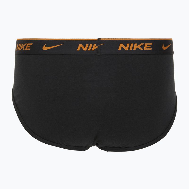 Труси чоловічі Nike Everyday Cotton Stretch Brief 3 пари black light crimson/desert ochre/black wb 5