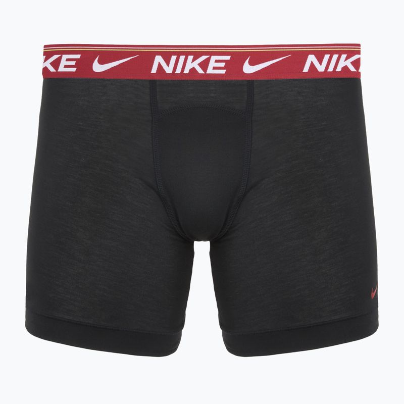 Труси чоловічі Nike Dri-FIT Ultra Comfort 3 пари black/team crimson/dark raisin/black 2