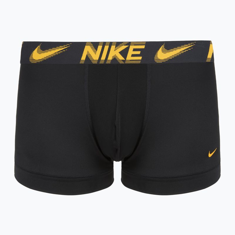 Труси чоловічі Nike Dri-Fit Essential Micro Trunk 3 пари black/game royal/malachite/un gold/zoom wb 2