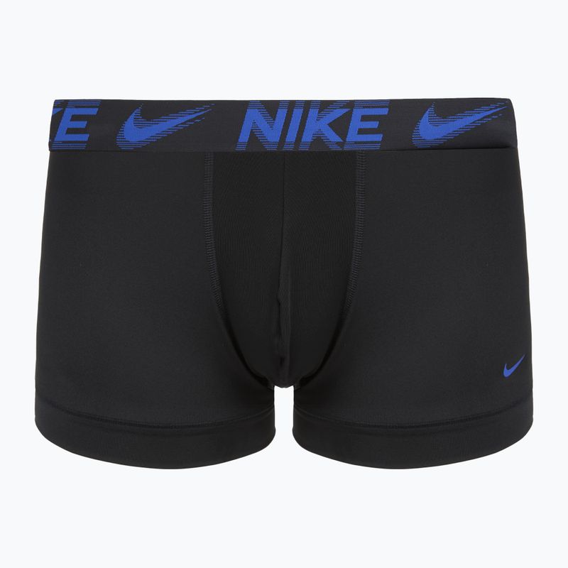 Труси чоловічі Nike Dri-Fit Essential Micro Trunk 3 пари black/game royal/malachite/un gold/zoom wb 6