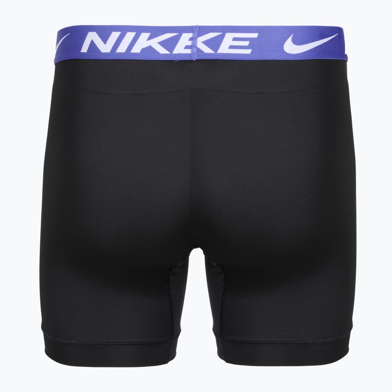 Труси чоловічі Nike Essential Micro 3 пари black/sapphire/wolf grey/team crimson 3