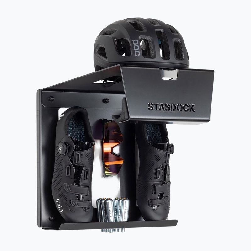 Вішак велосипедний настінний STASDOCK Bike Hanger happy black 2
