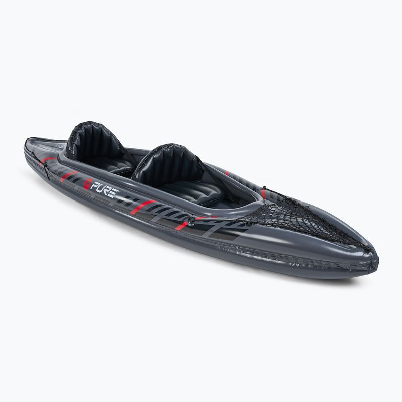 Байдарка надувна 2-місна високого тиску Pure4Fun XPRO Kayak 3.0 сіра P4F150130 5