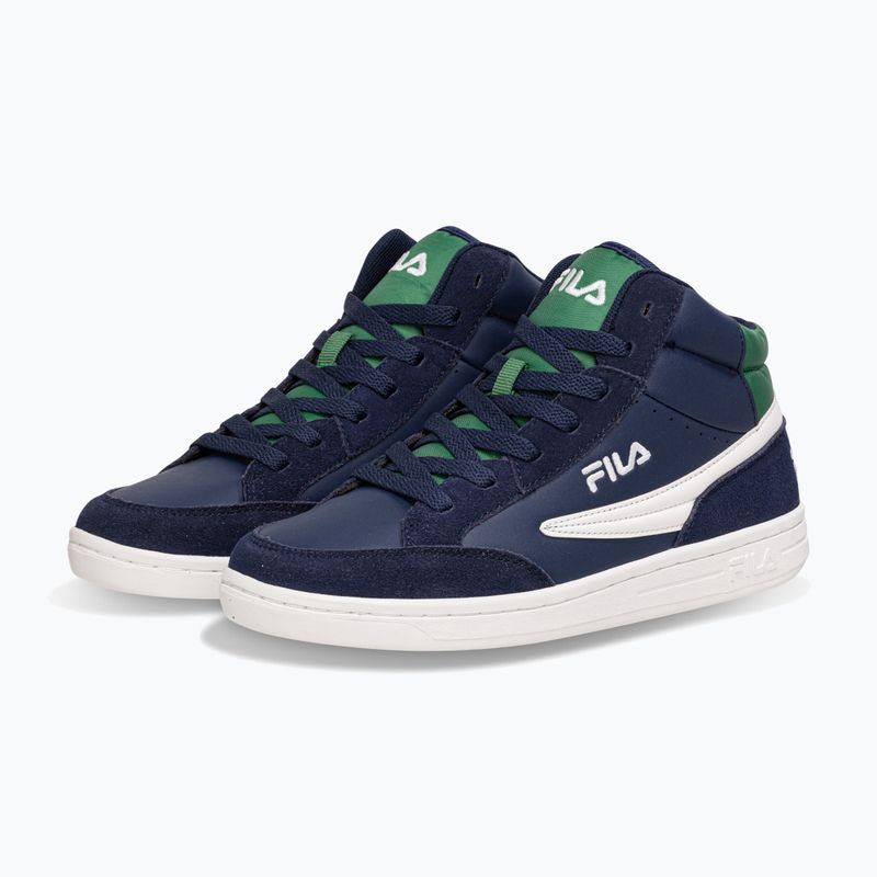 Дитячі кросівки FILA Crew Mid темно-сині/зелені 8
