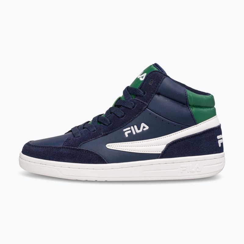 Дитячі кросівки FILA Crew Mid темно-сині/зелені 9