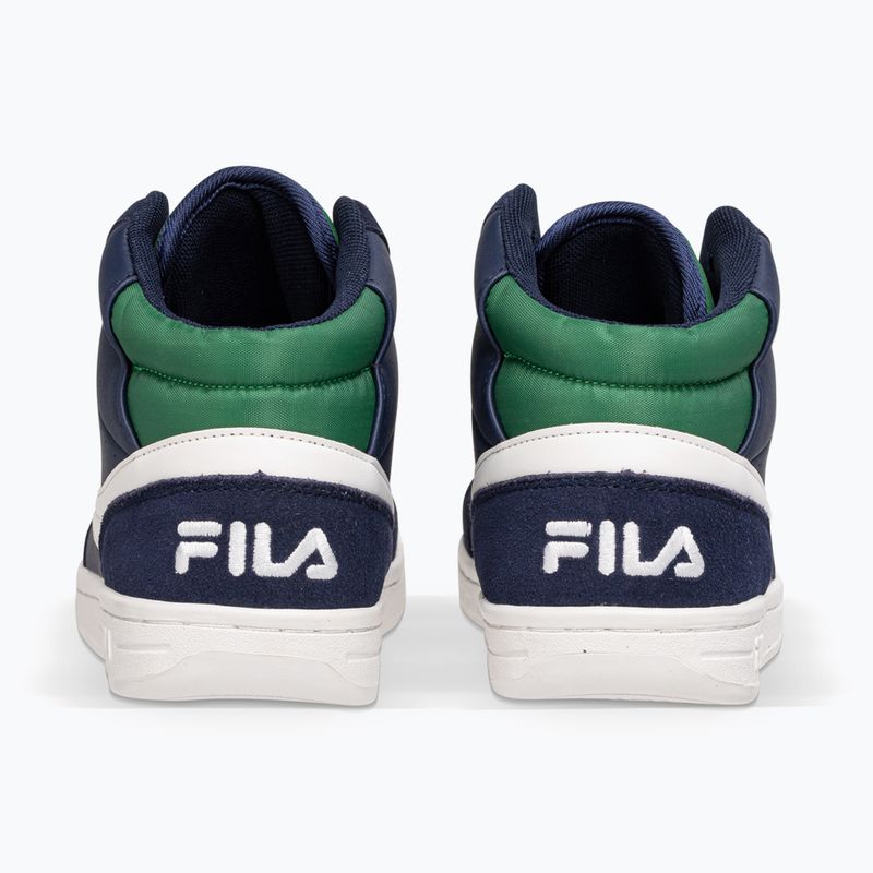 Дитячі кросівки FILA Crew Mid темно-сині/зелені 10