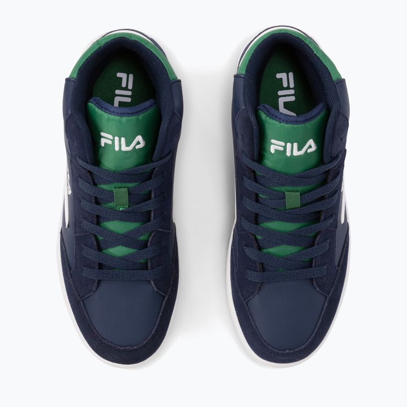 Дитячі кросівки FILA Crew Mid темно-сині/зелені 11