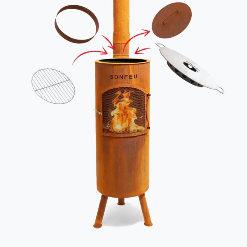  Камін садовий BonFeu Bongiano LP corten 8