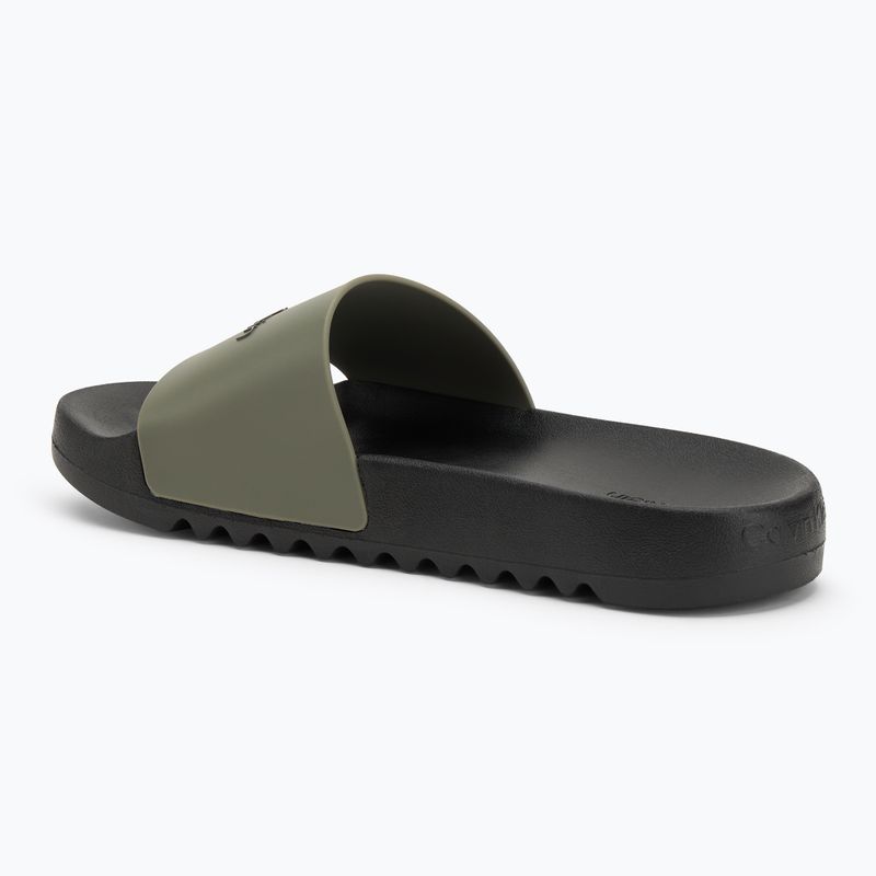 Шльопанці чоловічі Calvin Klein HM0HM01063 Chuncky Pool Slide Rub Smokey Olive/Black 3