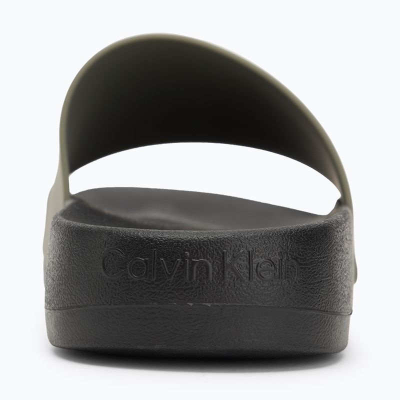 Шльопанці чоловічі Calvin Klein HM0HM01063 Chuncky Pool Slide Rub Smokey Olive/Black 6