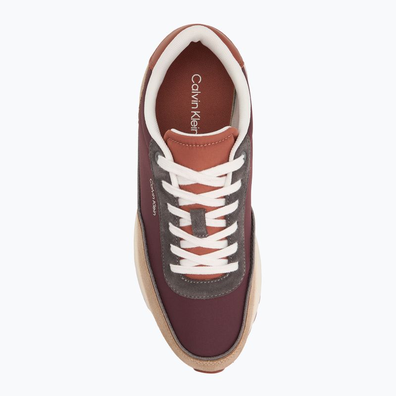 Кросівки чоловічі Calvin Klein HM0HM01714 Low Top Lace Up Repreve Mix Silver Mink/Vineyard Wine 5